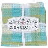 Glassware & Tabletop * | Danica Brands Now Designs By Danica Check Dishcloths (Set Of 3) | Leaf