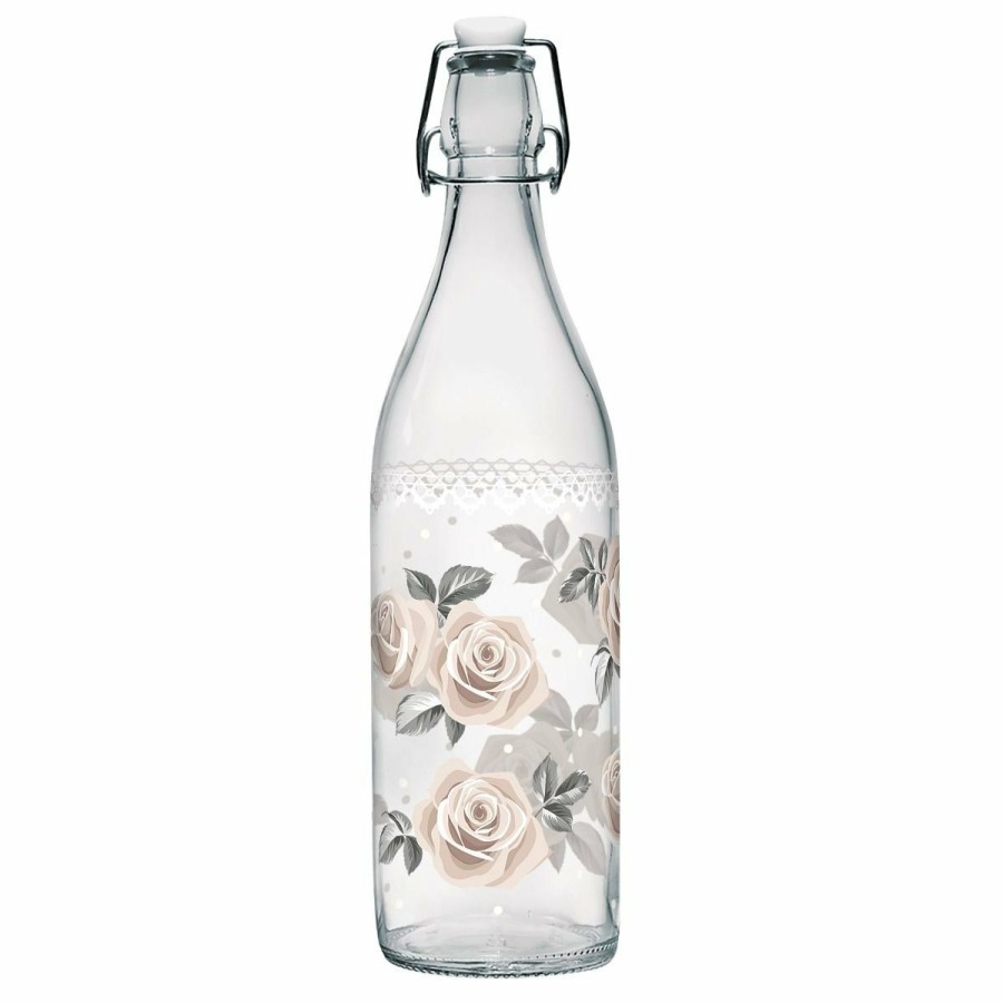 Glassware & Tabletop * | Cerve 33.8Oz Swing Top Lory Glass Bottle | Darling Rose