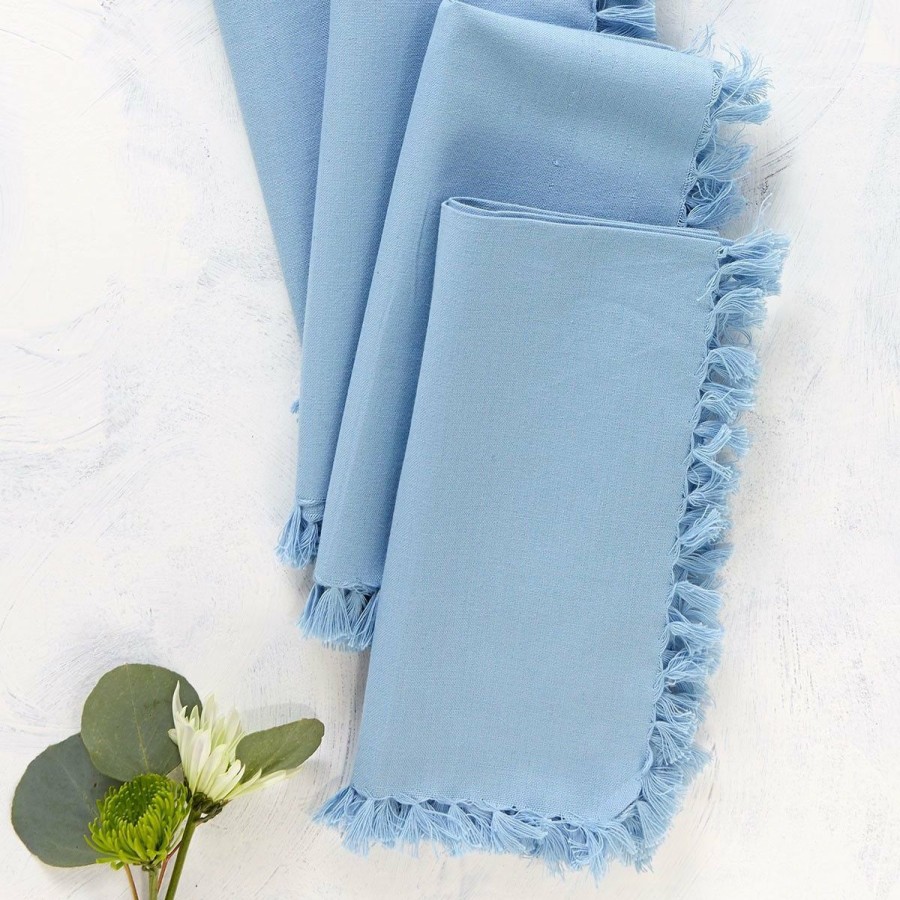 Glassware & Tabletop * | April Cornell Essential Napkin (Set Of 4) | Light Blue