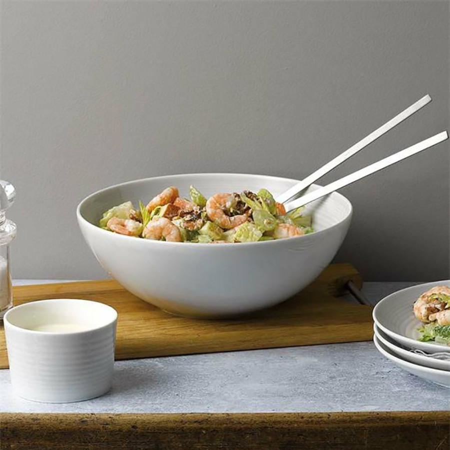 Glassware & Tabletop * | Royal Doulton Gordon Ramsay Maze Collection 10 Serving Bowl | Light Grey