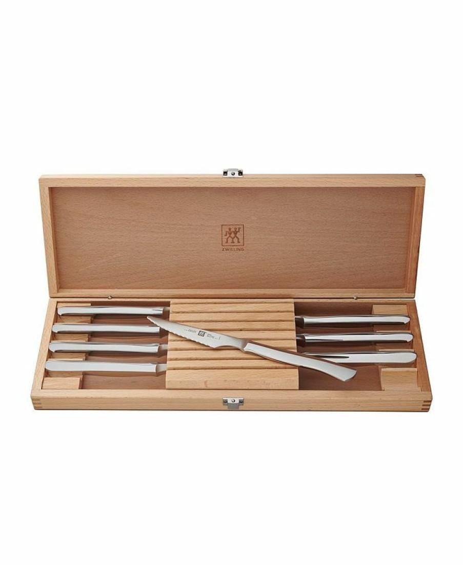 Kitchen * | Zwilling J.A. Henckels Twin Gourmet 8-Piece Stainless Steak Knife Set