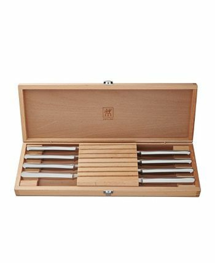 Kitchen * | Zwilling J.A. Henckels Twin Gourmet 8-Piece Stainless Steak Knife Set