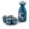 Glassware & Tabletop * | Fuji Merchandise 5-Piece Sake Set | Blue Bamboo