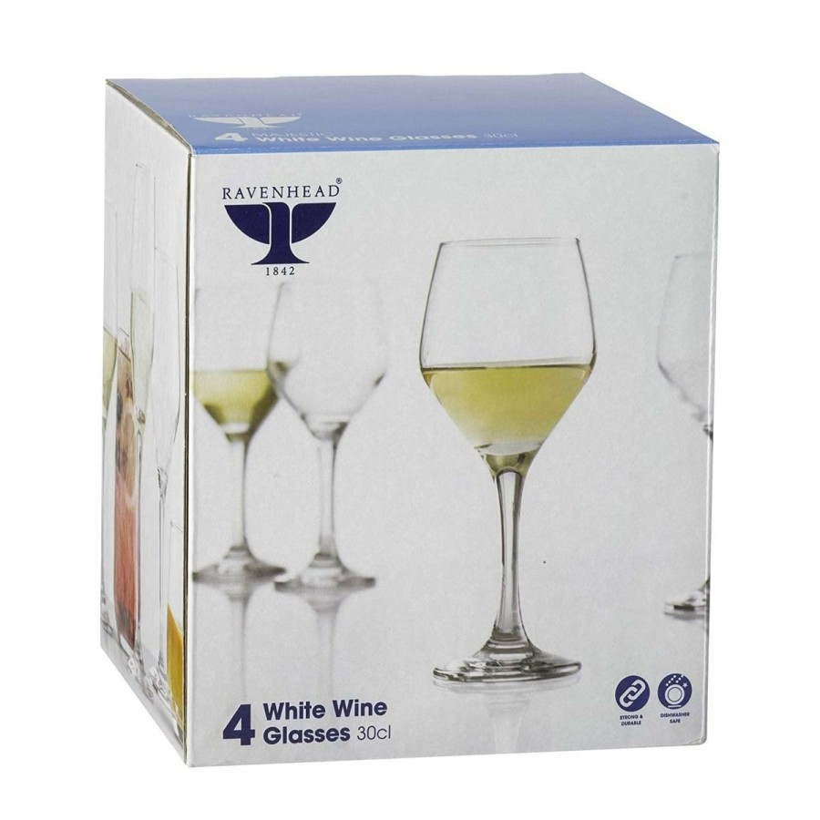 Glassware & Tabletop * | Ravenhead Majestic Collection | 10Oz White Wine Glasses (Set Of 4)