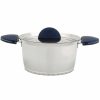 Kitchen * | Berghoff Stacca Stainless Steel 3-Qt. Covered Casserole, Blue