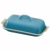 Glassware & Tabletop * | Le Creuset Heritage Butter Dish | Caribbean Blue