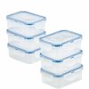 Kitchen * | Lock N Lock Easy Essentials Rectangular 12-Pc. Food Storage Container Set, 11-Oz. Clear