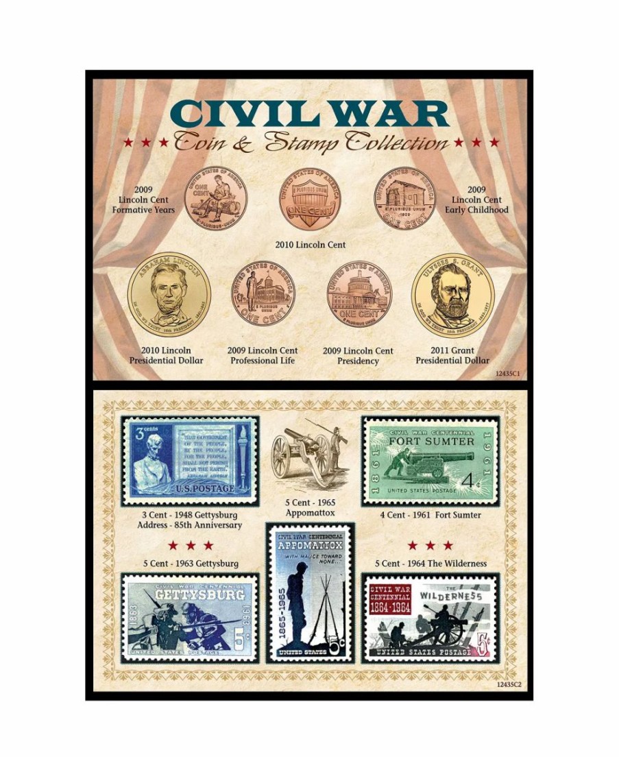 Misc_Gifts * | American Coin Treasures Vil War Coin Stamp Collection Multi