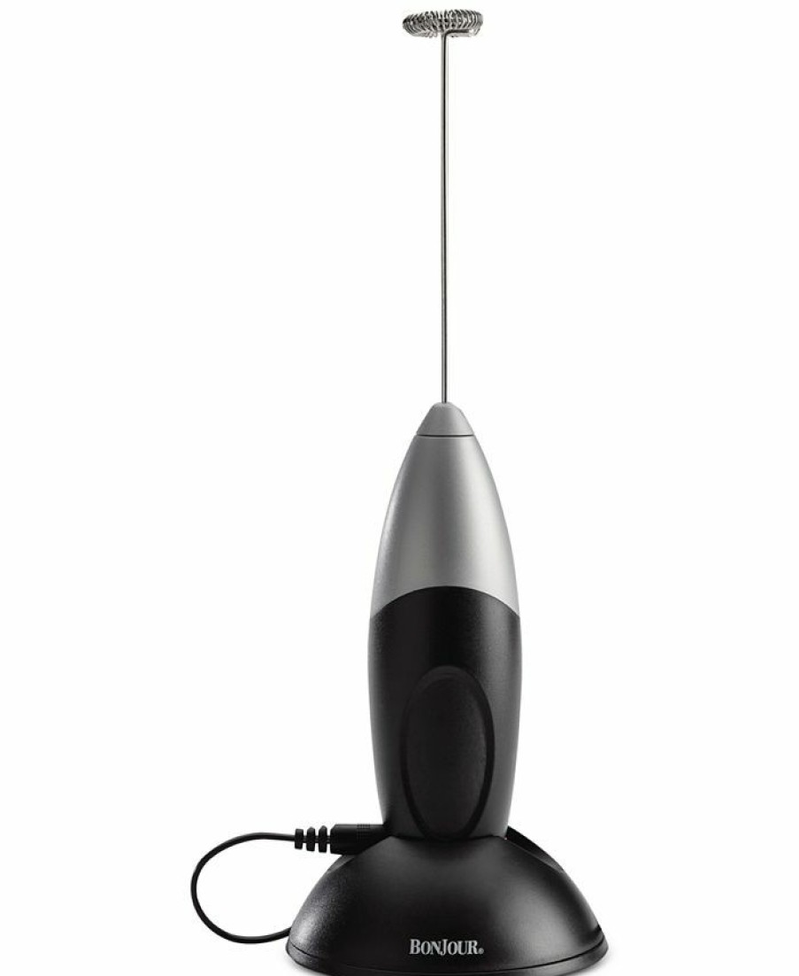 Kitchen * | Bonjour Primo Latte Rechargeable Whisk & Milk Frother Black/Silver