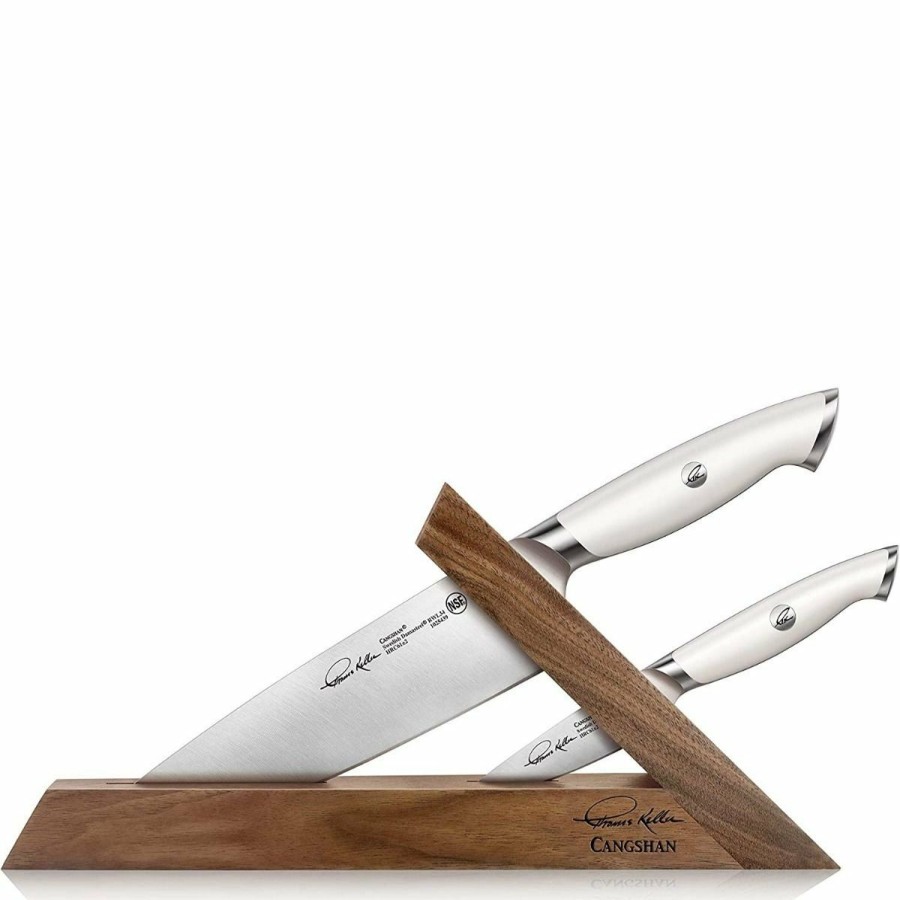 Knives * | Cangshan Cutlery Thomas Keller Signature White Collection Tai 3-Piece Knife Block Set