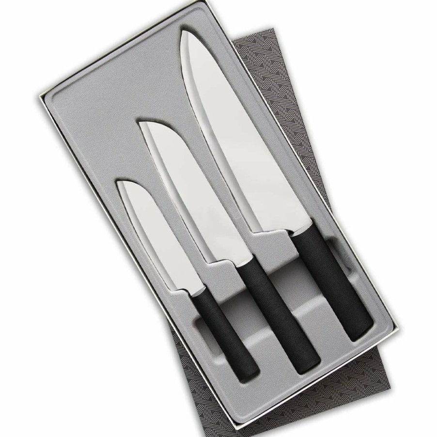 Knives * | Rada Cutlery 3-Piece Chef'S Select Gift Set | Black