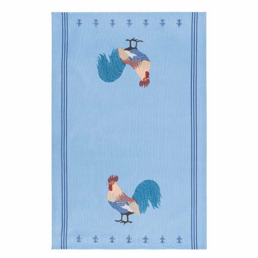 Glassware & Tabletop * | Danica Brands Now Designs By Danica 18 X 28 Printed Dishtowel | Rooster Francaise