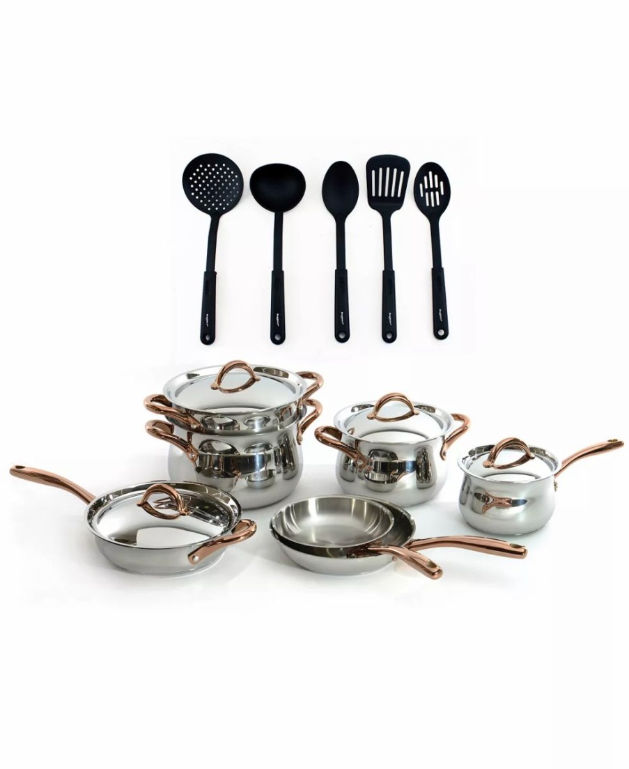 Kitchen * | Berghoff Uro Gold 18/10 Stainless Steel 16-Pc. Cookware Set Multi