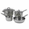 Kitchen * | Sedona Tainless Steel 7-Pc. Cookware Set Silver