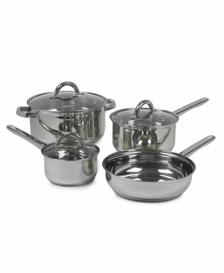 Kitchen * | Sedona Tainless Steel 7-Pc. Cookware Set Silver